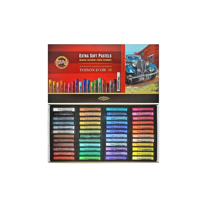 Toison d´Or Extra Soft 8556/48 prašné kriedy sada 48 ks