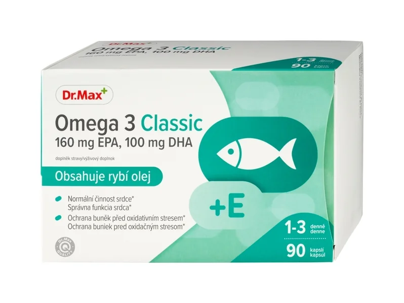 Dr. Max Omega 3 Classic 1×90 cps, rybí olej