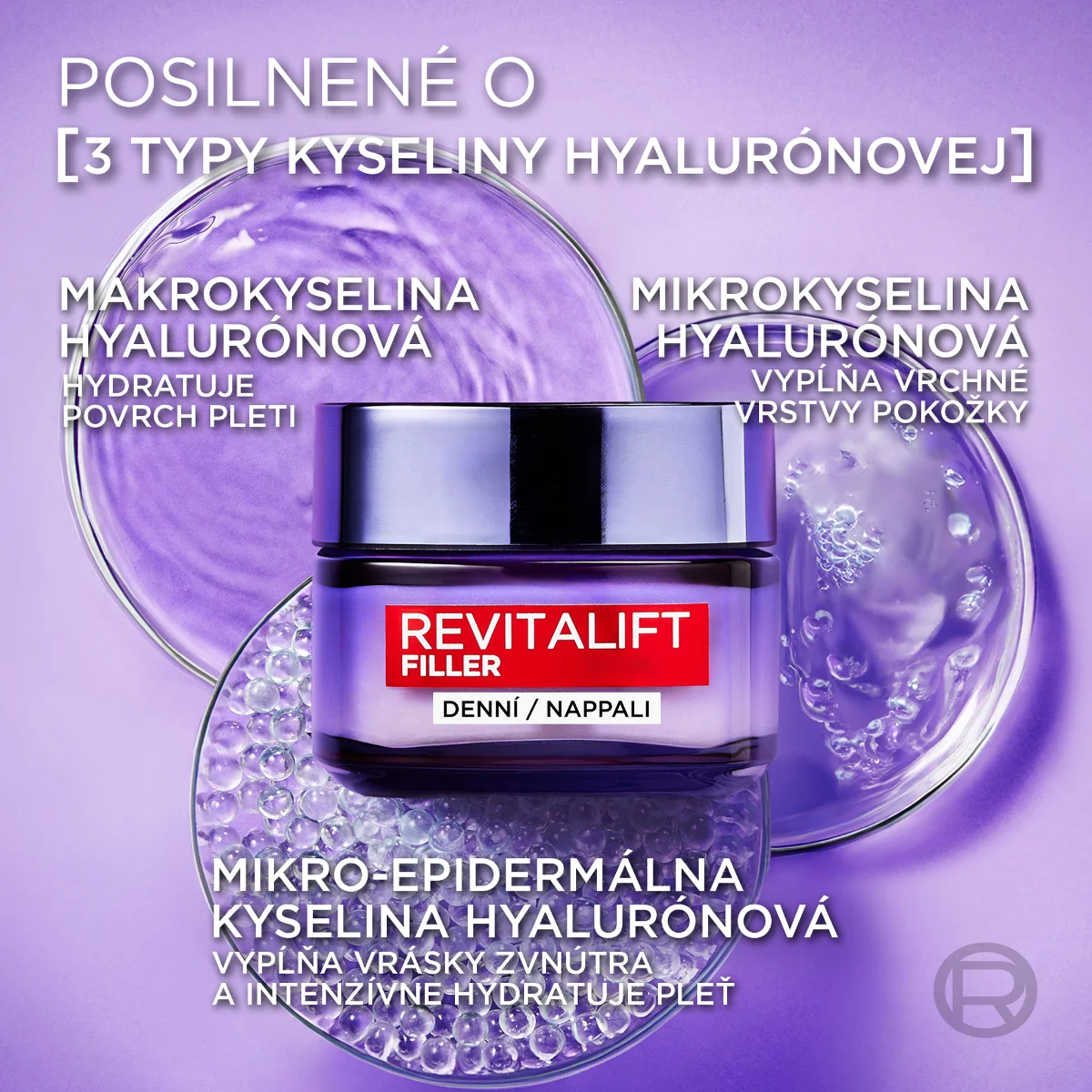 L´OREAL REVITALIFT FILLER DENNÝ 1×50 ml, vyplňujúcí krém proti starnutiu pleti