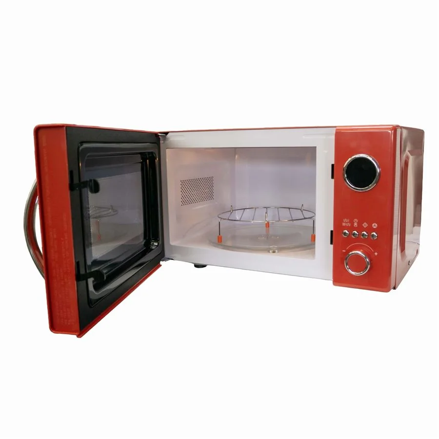Mikrovlnná retro rúra TKG MW 2600 červená