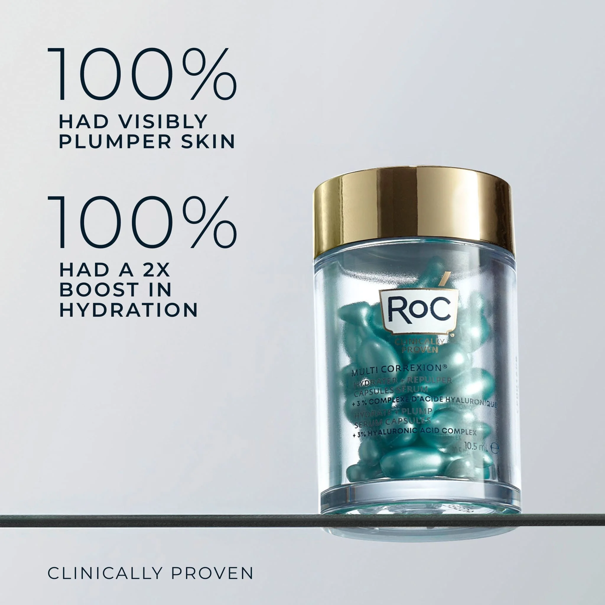 RoC Multi Correxion Hydrate + Plump hydratačné kapsuly, 30 ks 30 ks