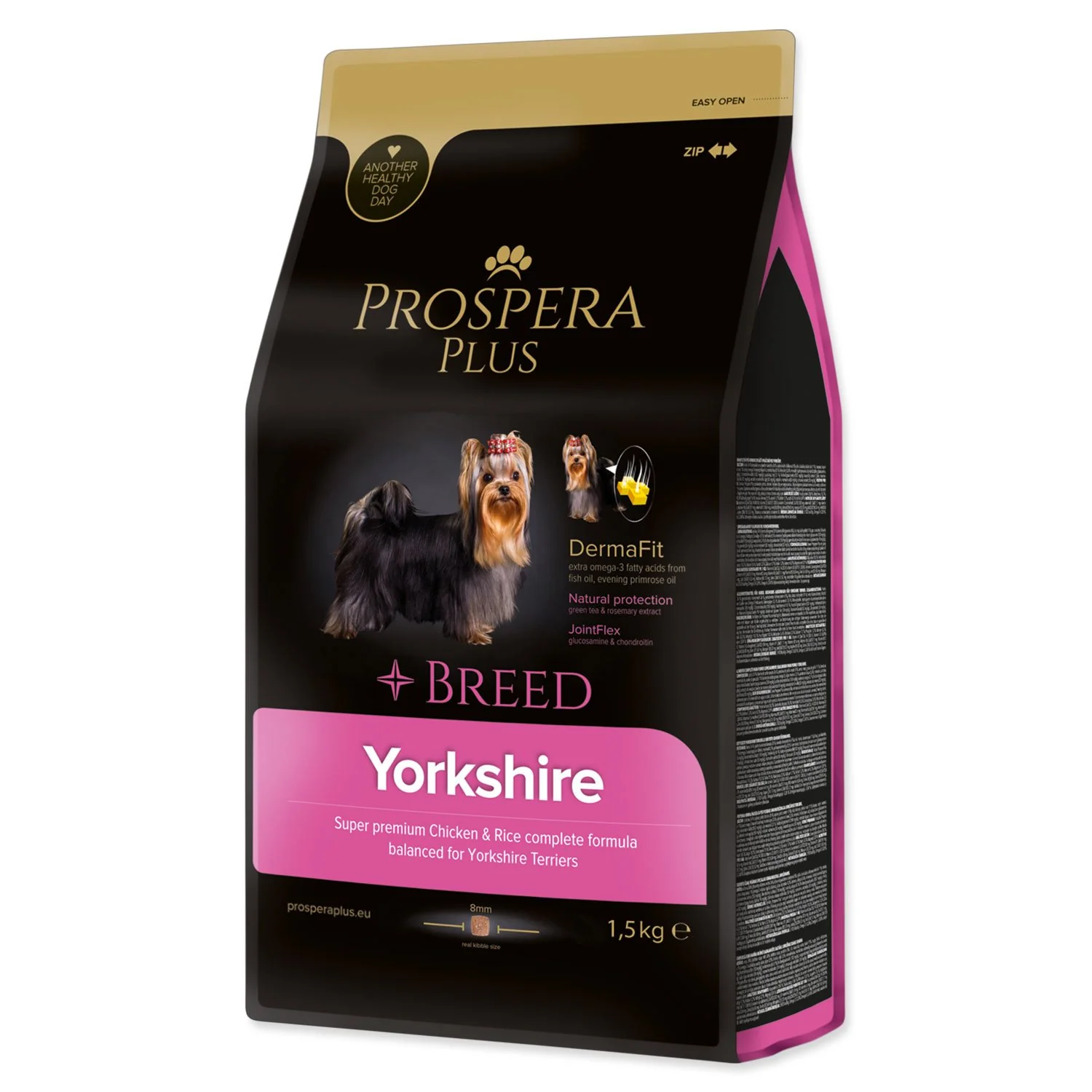 Krmivo Plus Yorkshire kura s ryžou 1,5kg 1,5kg