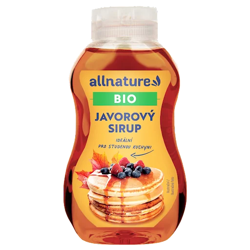 Allnature Javorový Sirup Bio 250ml 1×250 ml, javorový sirup