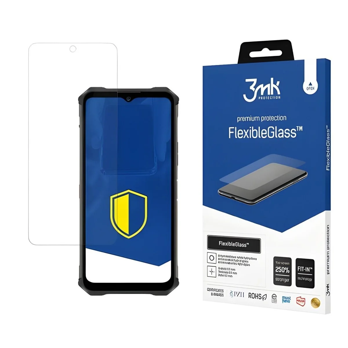 Ochranné hybridné sklo 3mk FlexibleGlass Transparentná, 1 x 1 ks