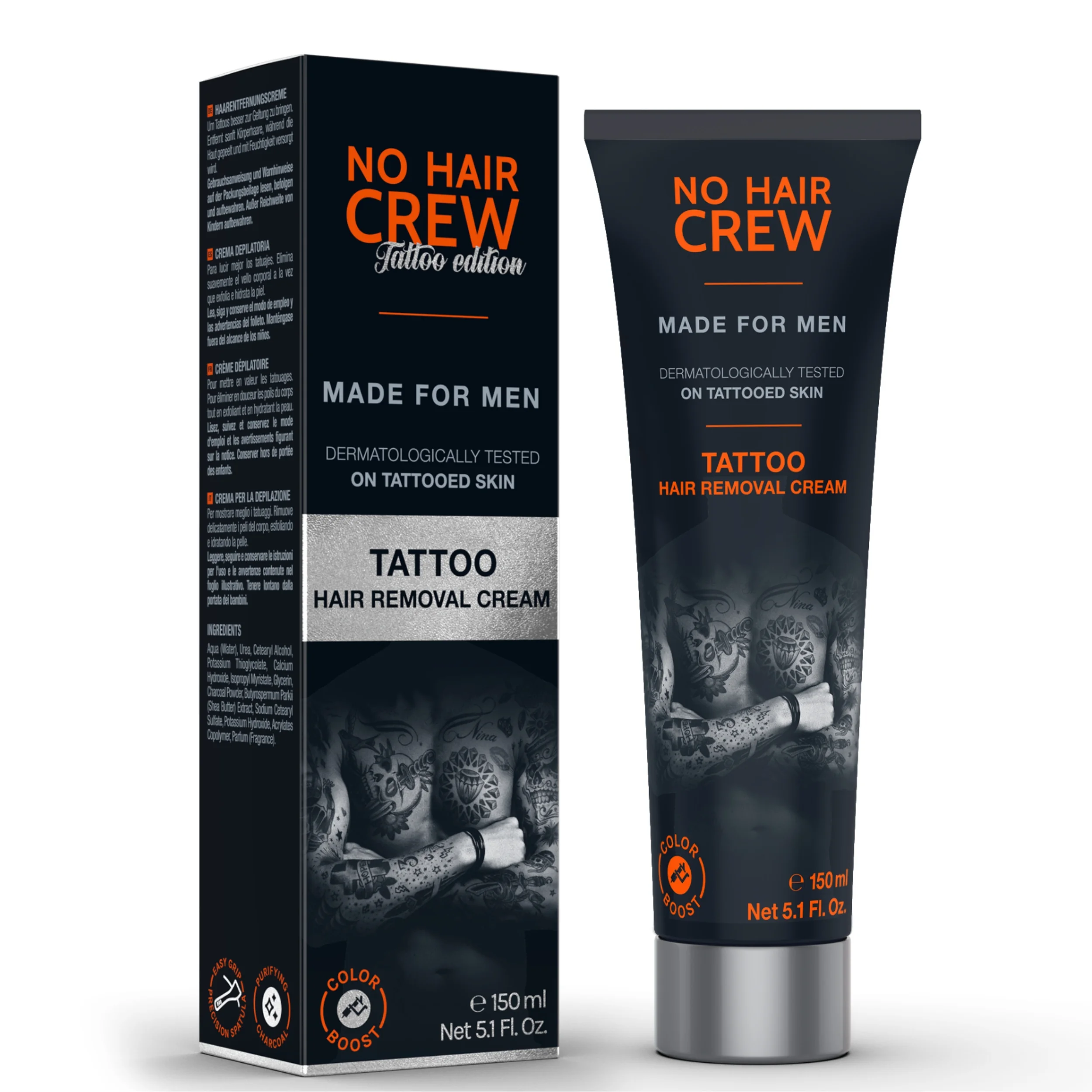 No Hair Crew TATTOO edition depilačný krém na tetovanú pokožku