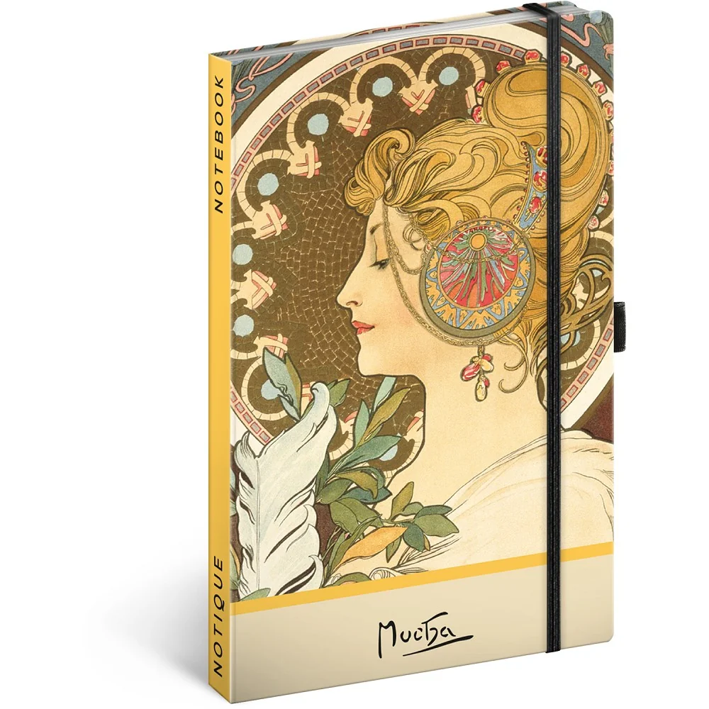 Zápisník Alfons Mucha - Pero bodkovaný, A5