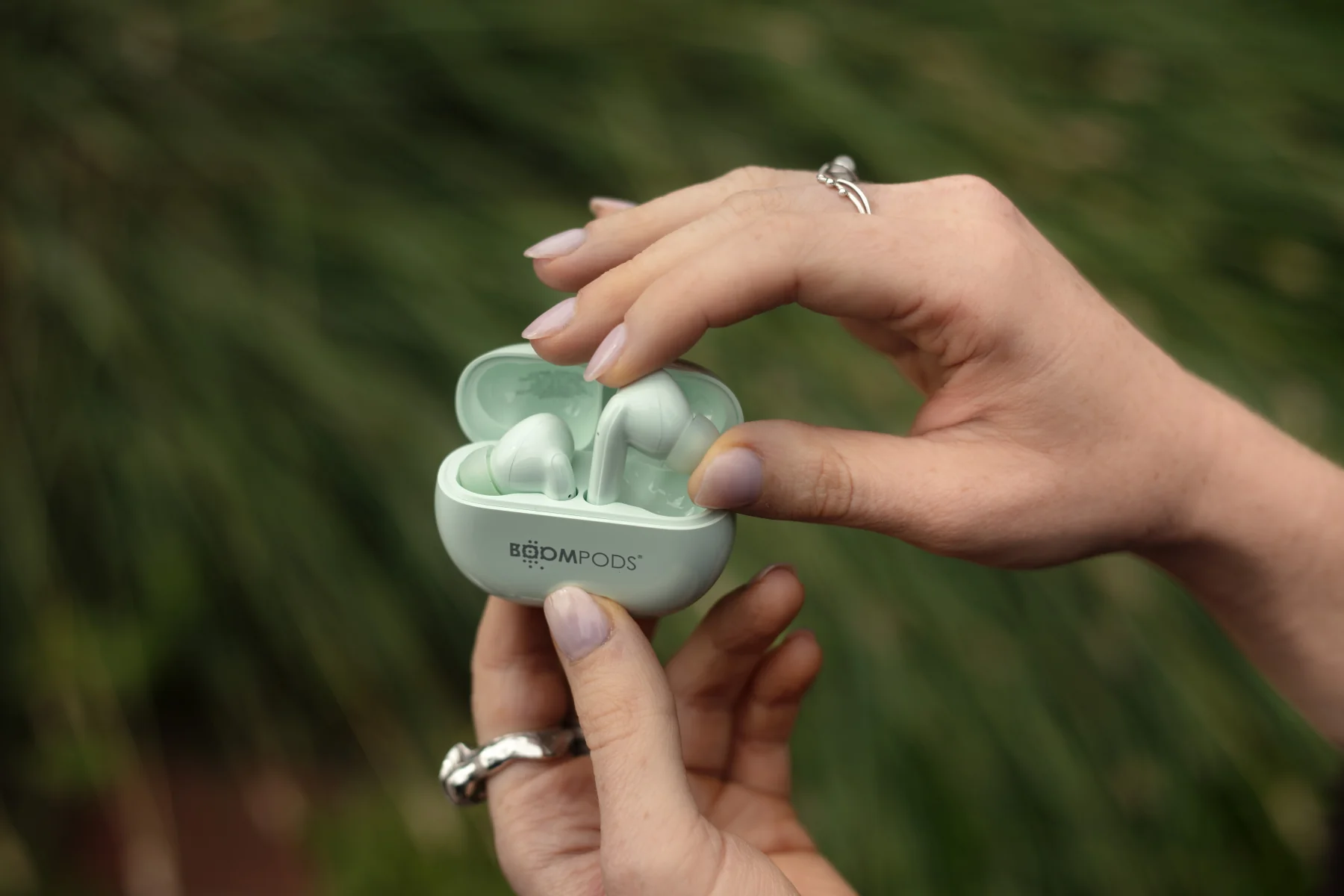 BOOMPODS echobuds bezdrôtové slúchadlá peppermint