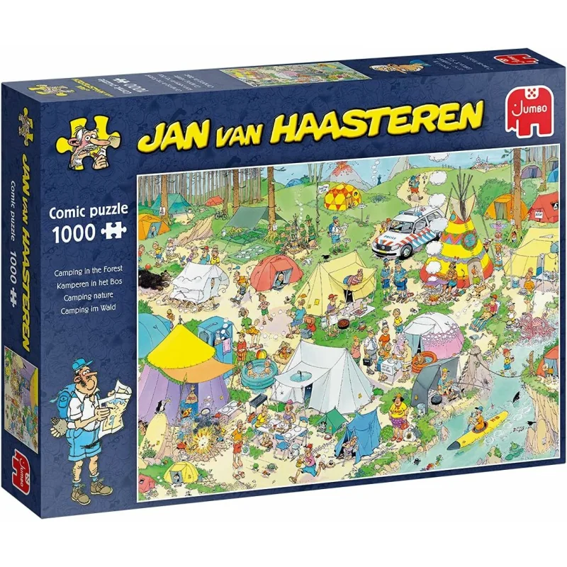 Jumbo Jan van Haasteren puzzle – Kempovanie v lese 1000 dielikov