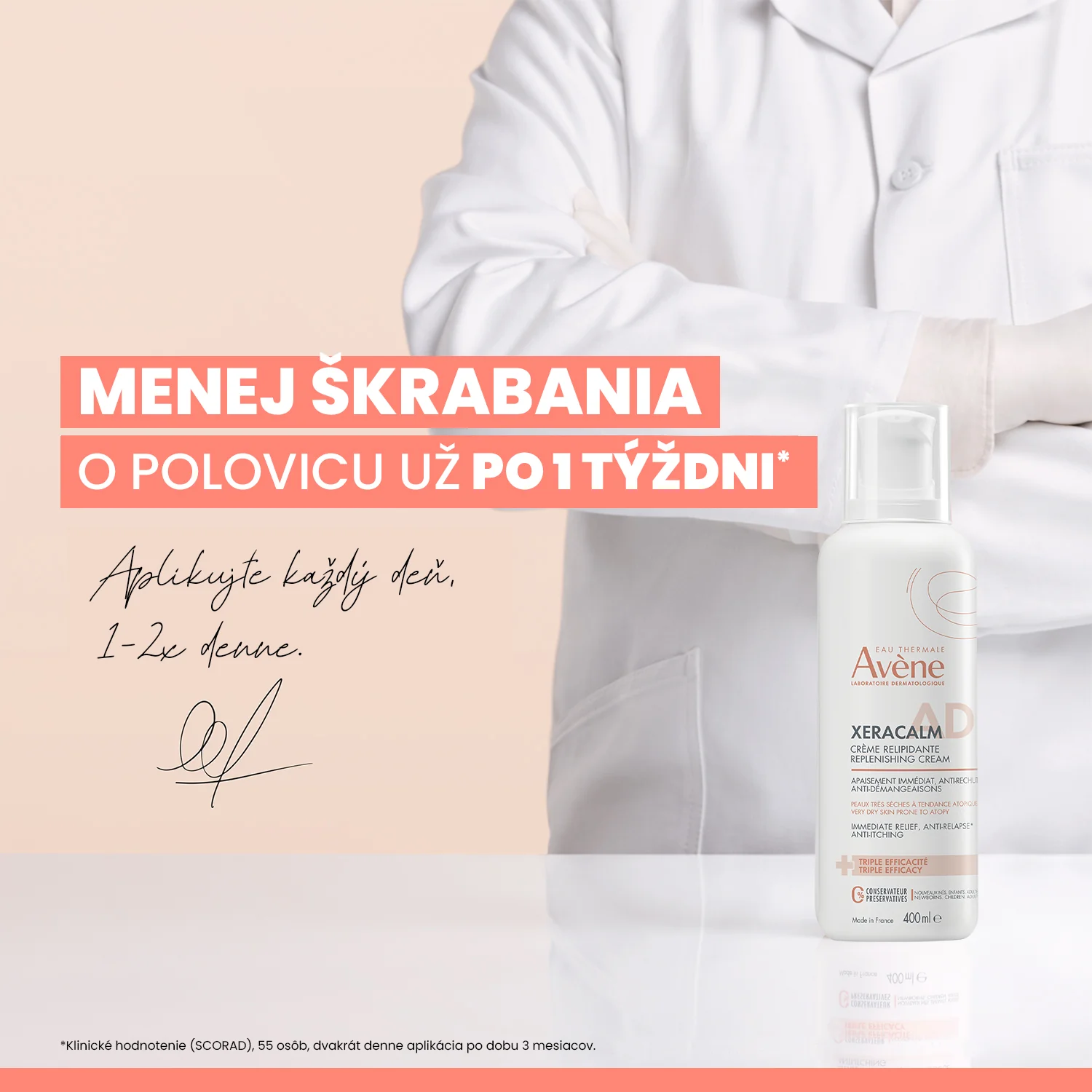 Avène XeraCalm A.D Relipidačný krém 400 ml