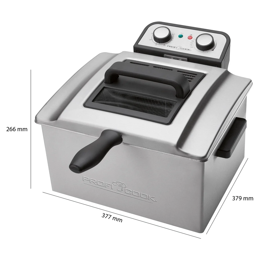 ProfiCook PC-FR 1038 dvojitá fritéza 5 l, 3270 W
