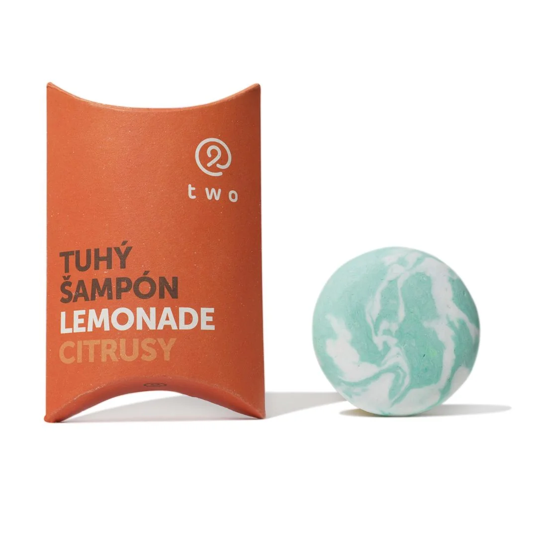 Two cosmetics Tuhý šampón LEMONADE 1×85 g, tuhý šampón