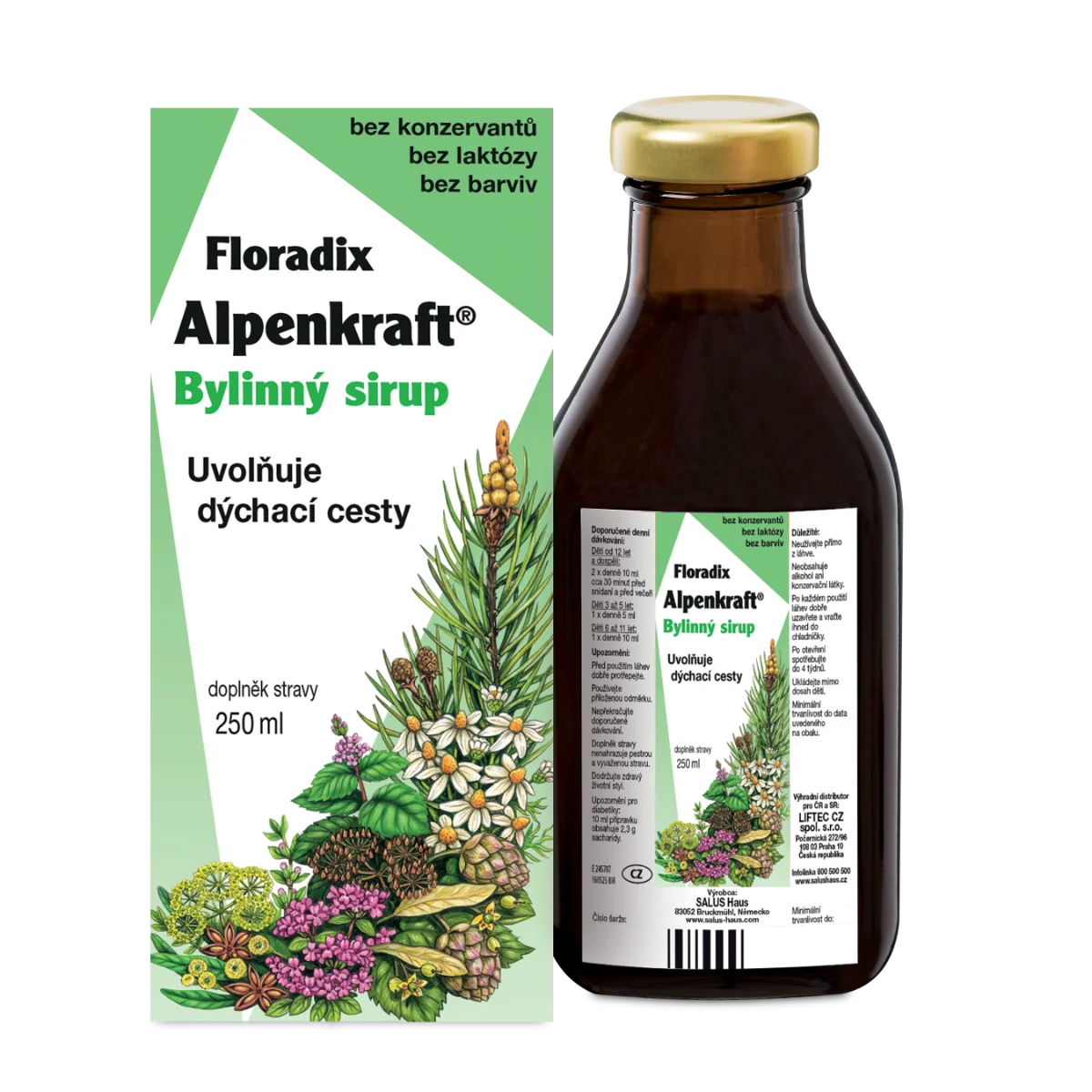 SALUS Alpenkraft 1×250 ml, bylinný sirup