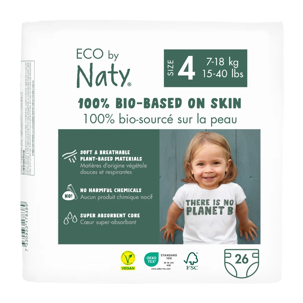 Eco by Naty Plienky Maxi 7 - 18 kg 1×26 ks, plienky