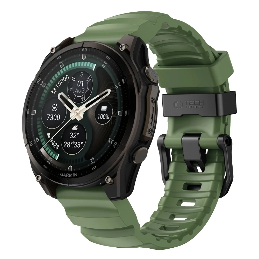 Tech-Protect Motion remienok Garmin QuickFit 22mm, military green