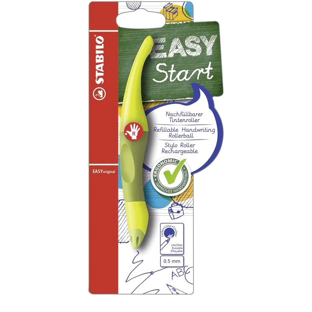Ergonomický roller pre pravákov STABILO EASYoriginal limetková/zelená