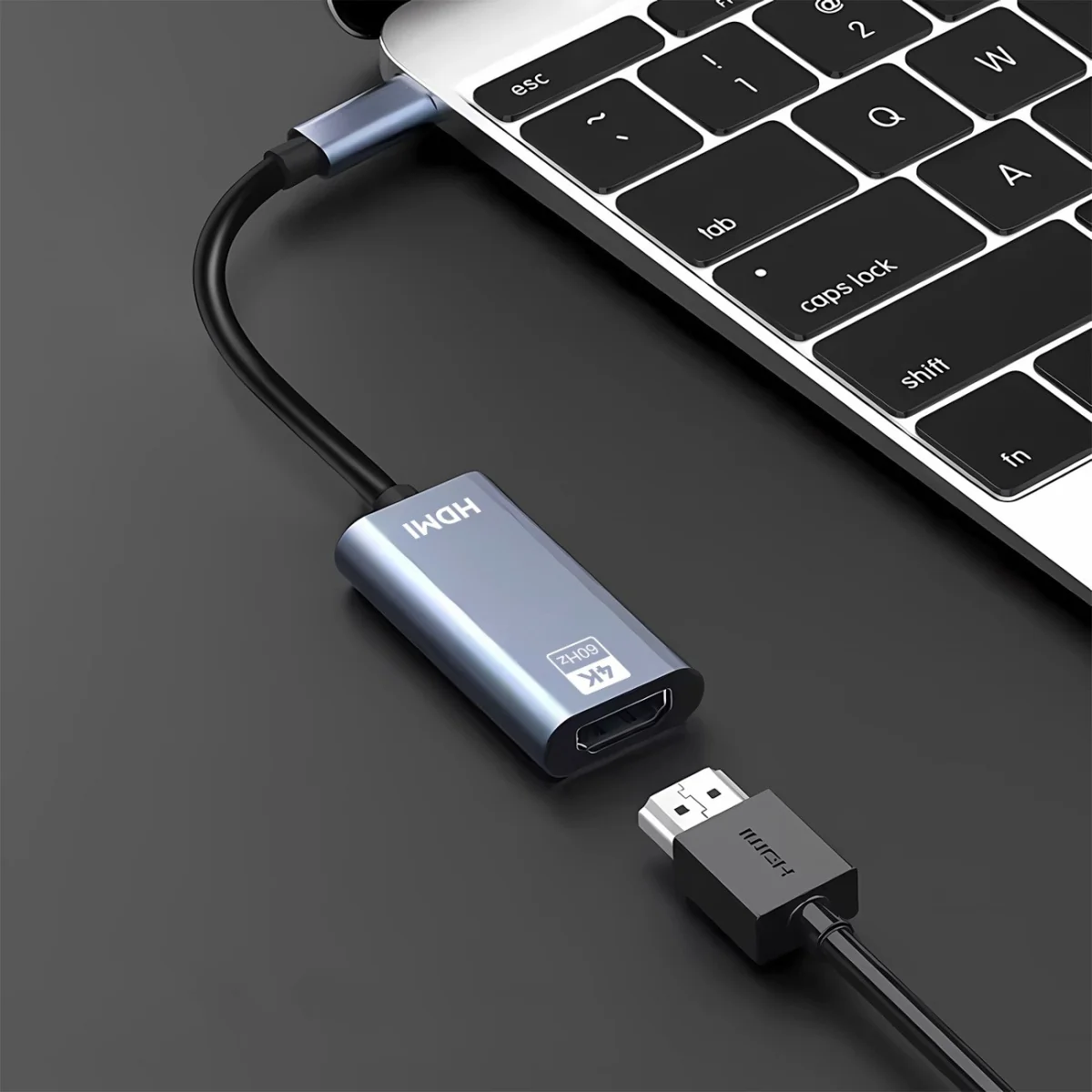 MG WACH-01 adaptér USB-C / HDMI 4K 60Hz, čierny