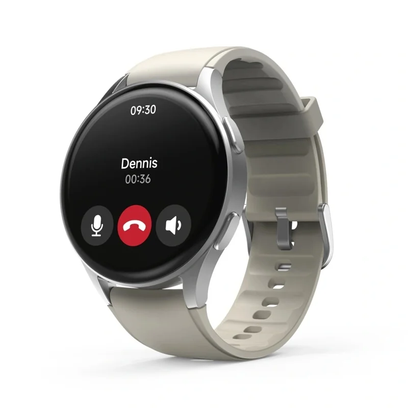 Hama 8900 smart hodinky GPS, AMOLED 1,32", funkcia telefonovania, Alexa, béžové/strieborné