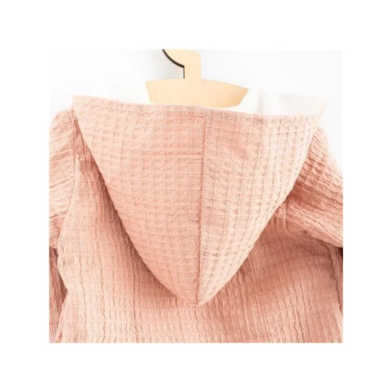Dojčenský mušelínový overal s kapucňou New Baby Comfort clothes