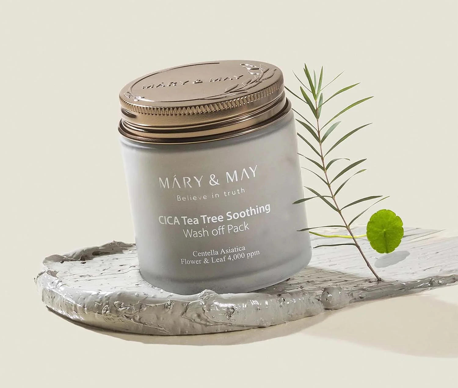 Mary & May CICA TeaTree Soothing Wash upokojujúca ílová maska 125 g