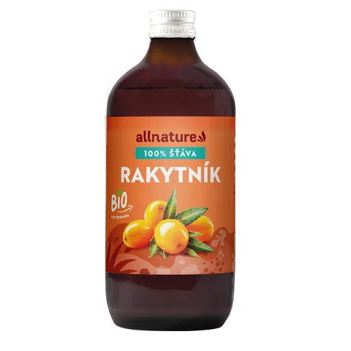 Allnature Rakytník 500ml 1×500 ml, rakytníkova šťava