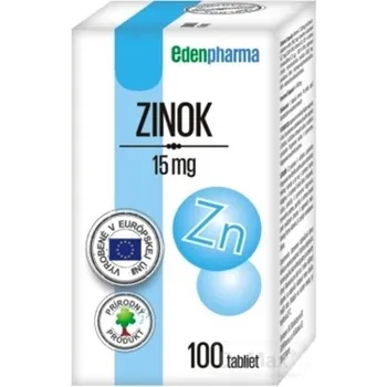 EDENPharma ZINOK 15 mg 1×100 tbl, výživový doplnok