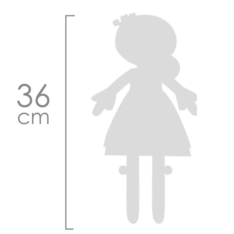 DECUEVAS TOYS - 20145 Plyšová bábika PROVENZA - 36 cm