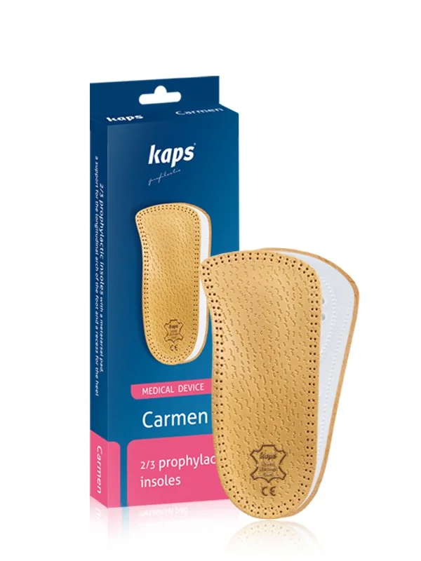 Ortopedické 2/3 kožené vložky do topánok Carmen 44