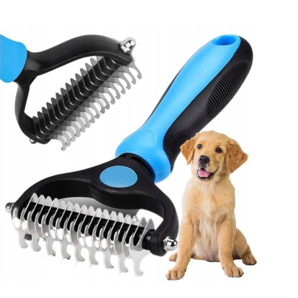 MG Brush hrebeň na vyčesávanie srsti, modrý