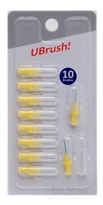 UBrush! - medzizubná kefka - 0,6 mm žltá
