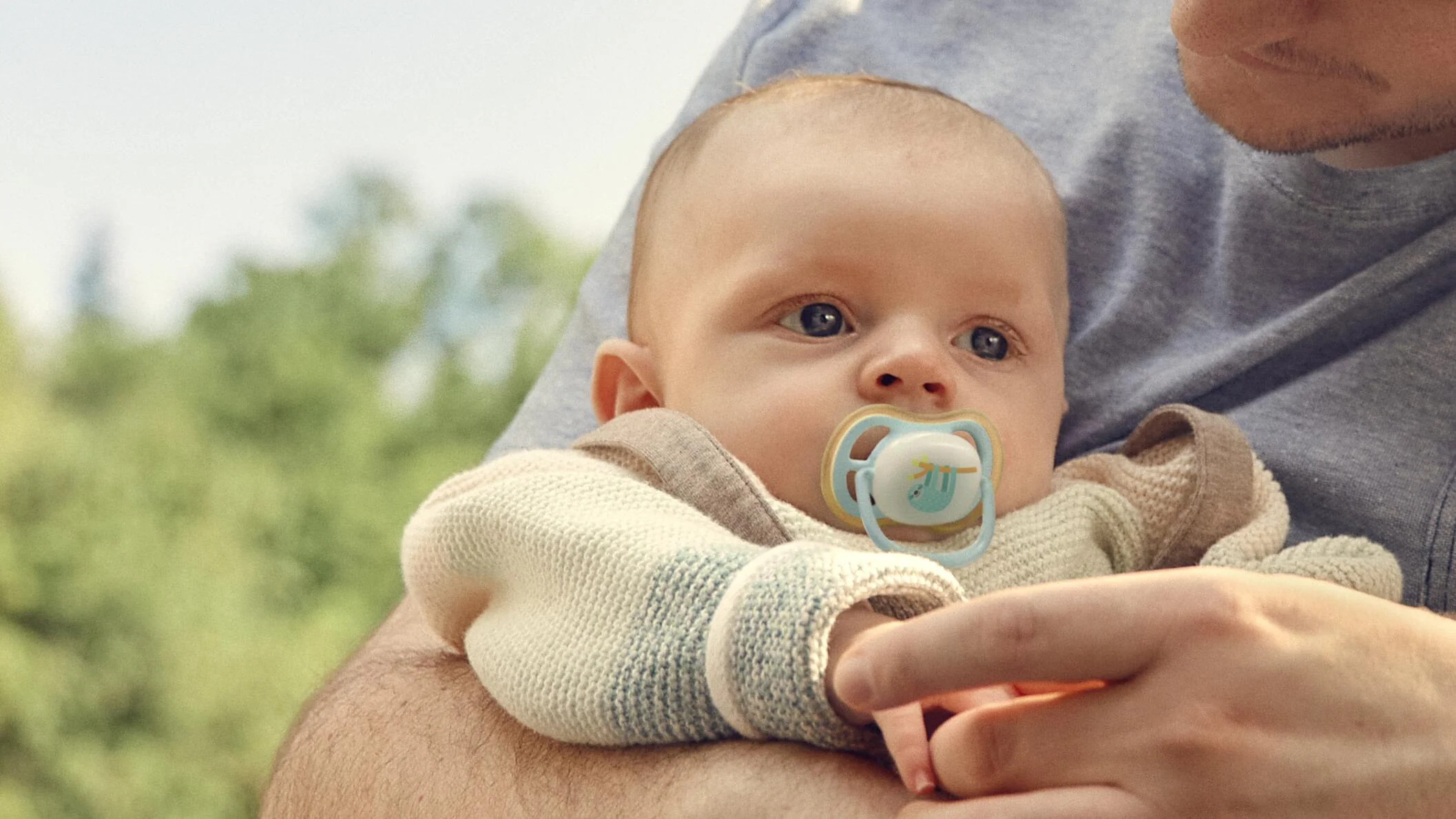 Philips AVENT - Cumlík Ultra air s obrázkom SCF376/24, nočný 0-6 m, chlapec 2 ks
