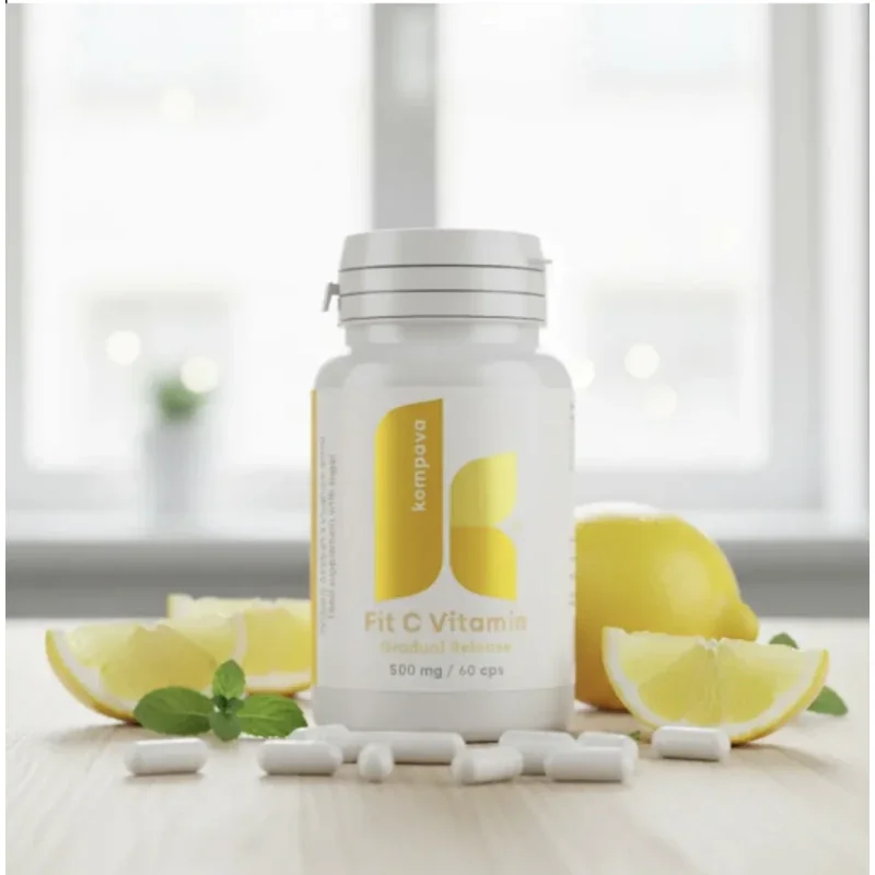 Kompava Fit C vitamín C 500 mg 120 kapsúl postupné uvoľňovanie