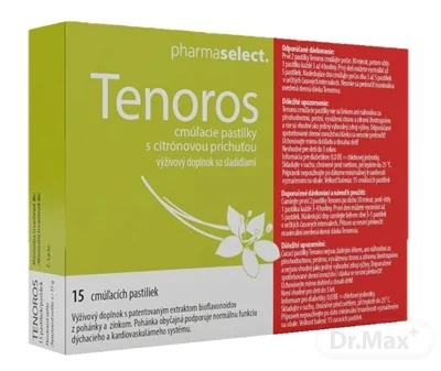 TENOROS 1×15 ks, pastilky na cmúľanie