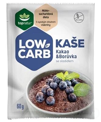 topnatur LOW CARB KAŠA Kakao Čučoriedka 1×60 g, kaša