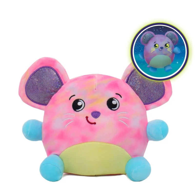 Dream Beams svietiaci v tme plyšák/vankúšik Myška Megan 18 cm