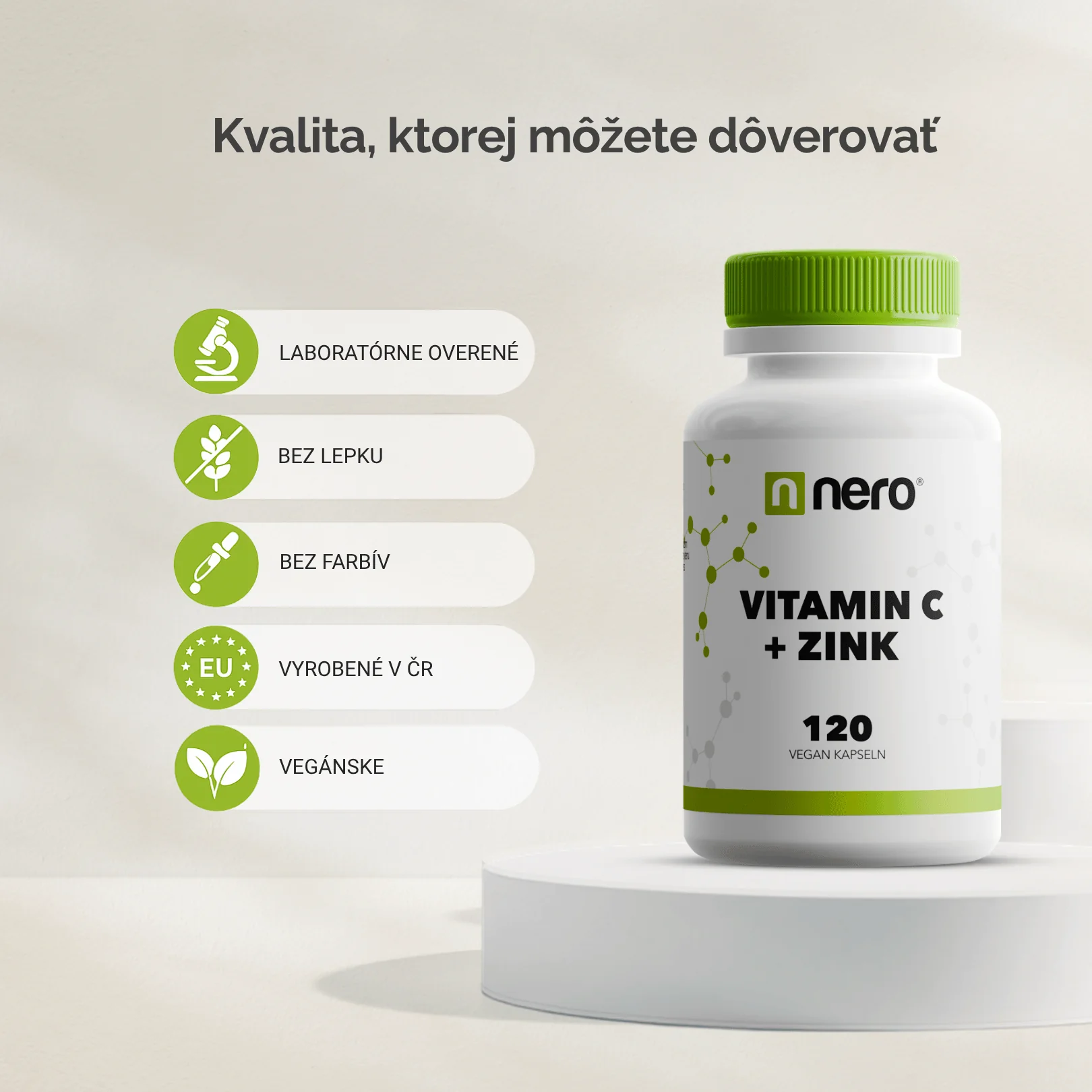 Vitamin C + Zinok 120 kapsúl