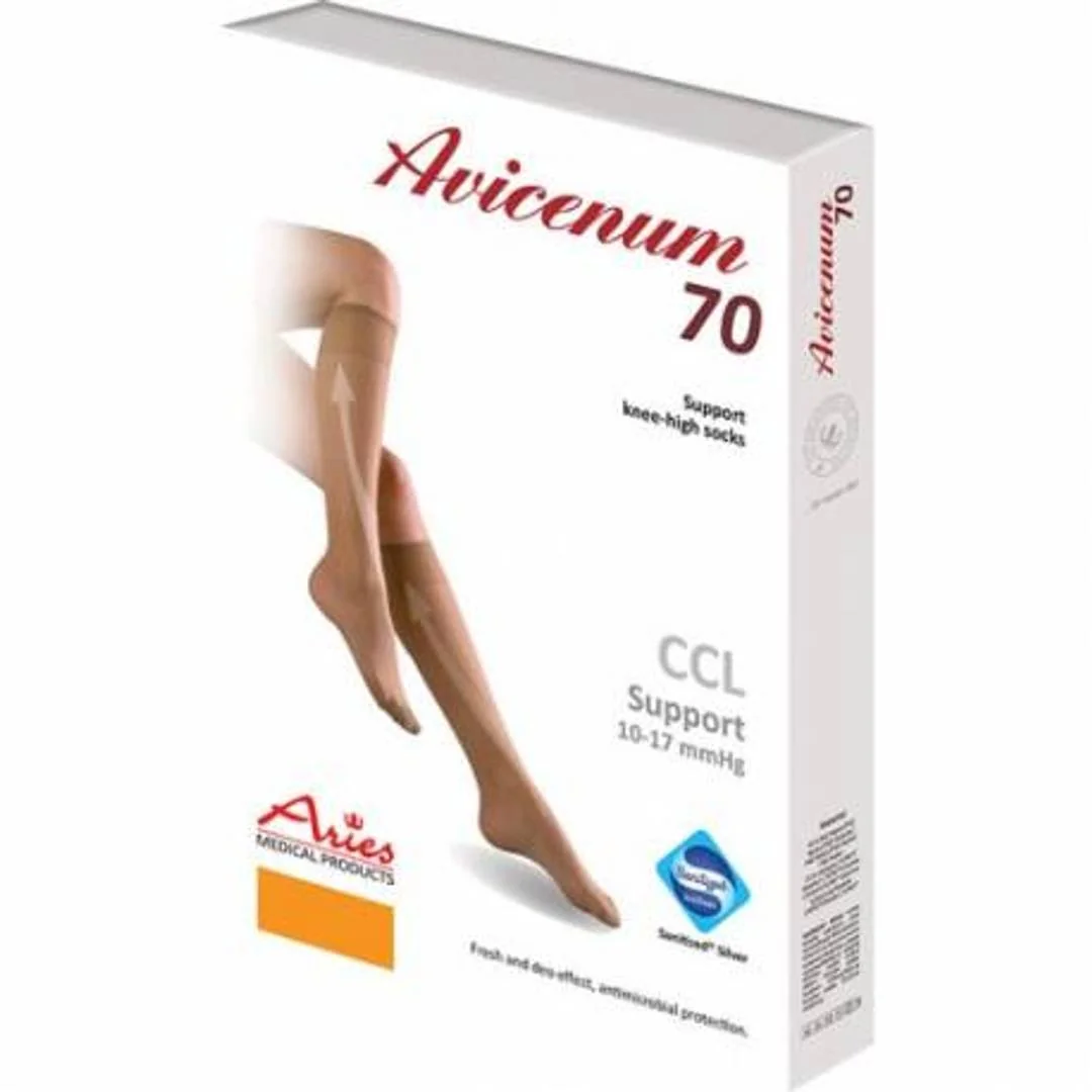 AVICENUM 70 DEN Phlebo lýtkové pančuchy telové - 8030 - Veľkosť 42-44