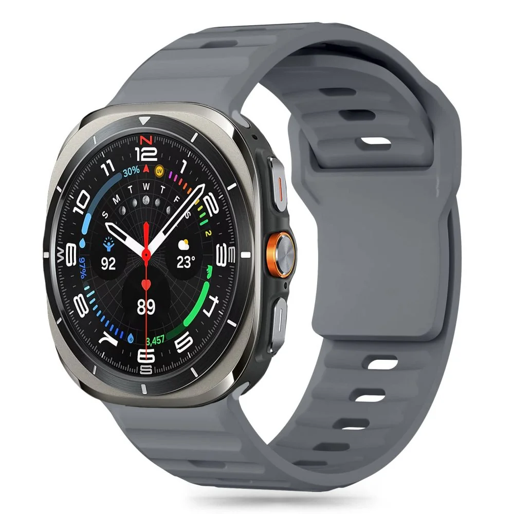 Tech-Protect Silicone Line remienok na Samsung Galaxy Watch Ultra 47mm , crayon grey