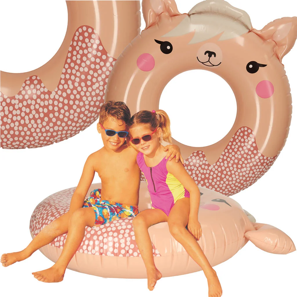 INTEX 59266 Plavecký kruh, nafukovací kruh, plážový pontón, lama, max. 40 kg, 76 cm