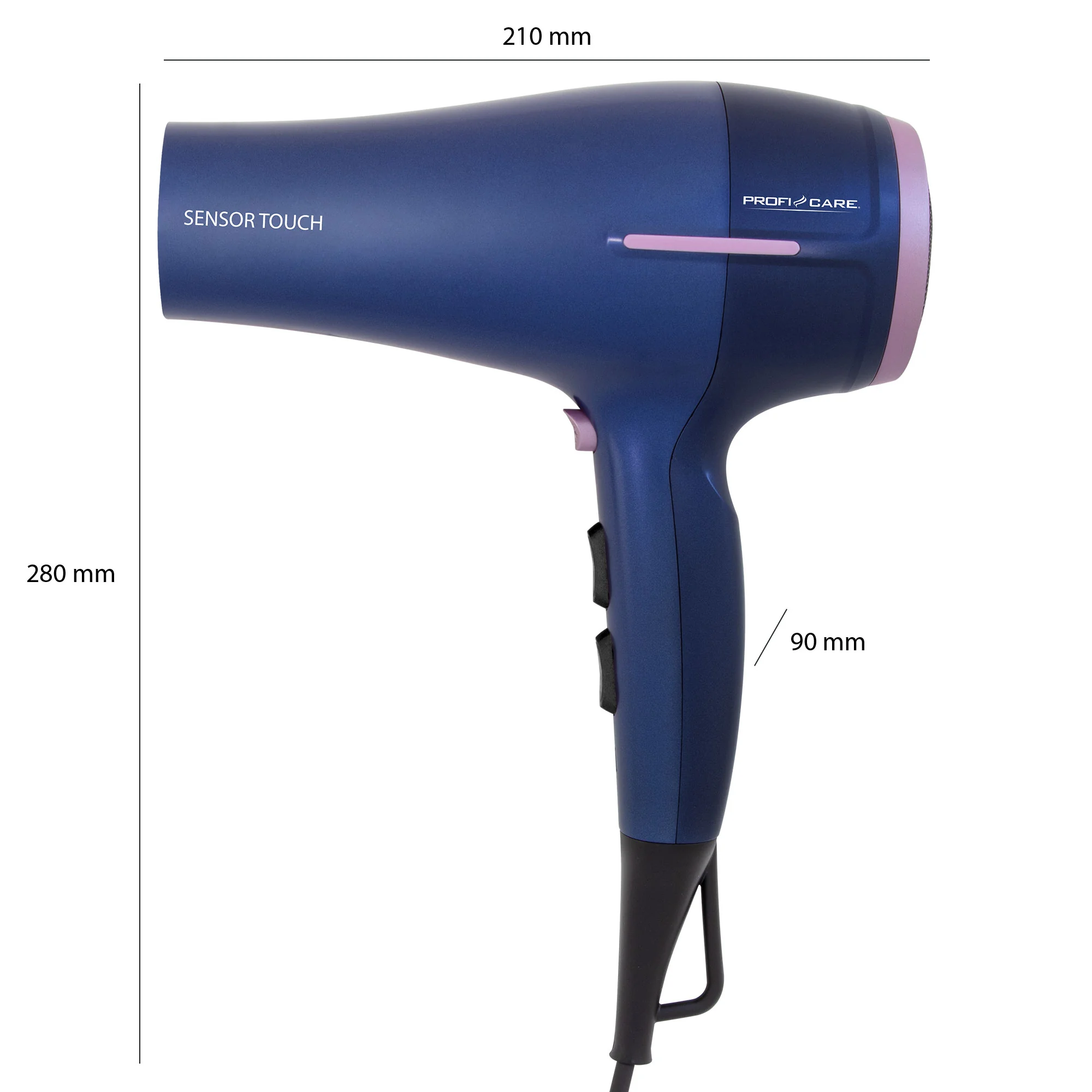 ProfiCare HTD 3030 sušič vlasov 2200 W s dotykovým senzorom a ionizáciou
