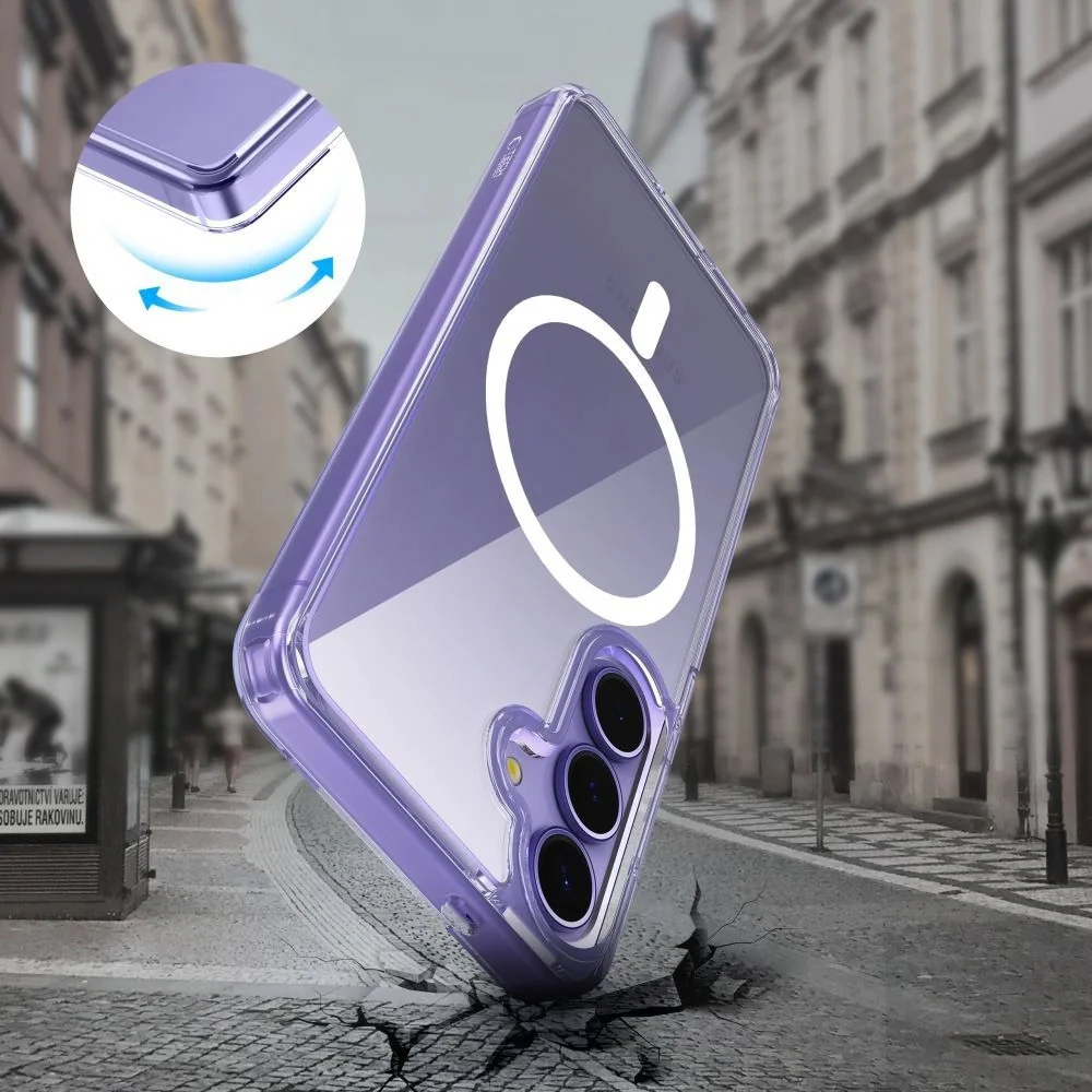 Tech-Protect FlexAir Hybrid MagSafe kryt na Samsung Galaxy A17 4G / 5G, priesvitný , priesvitný