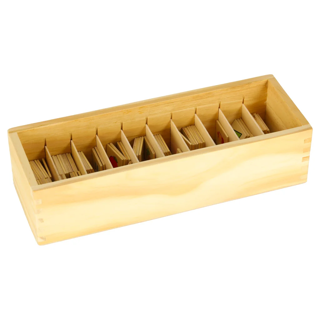 Drevený triedič obrázkov – vkladacie puzzle na priraďovanie