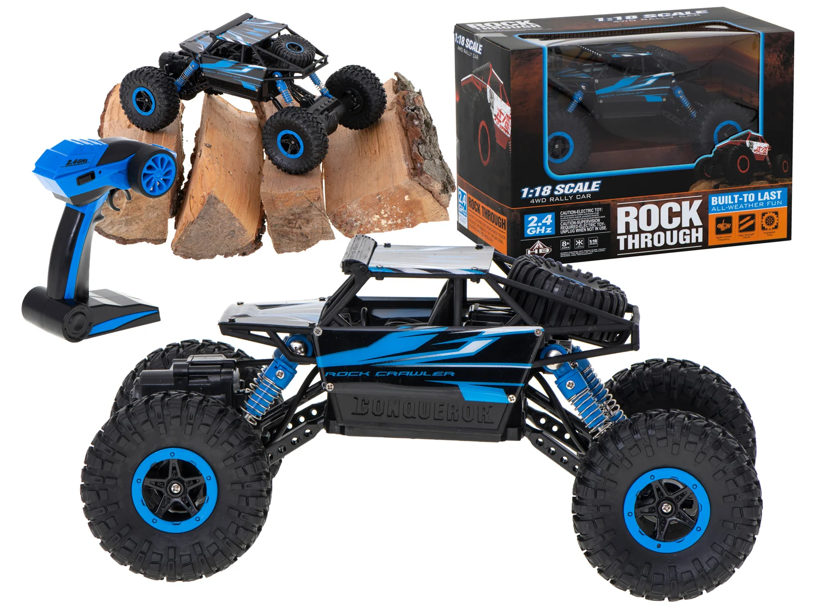 RC auto Rock Crawler 1:18 4×4, 2 motory