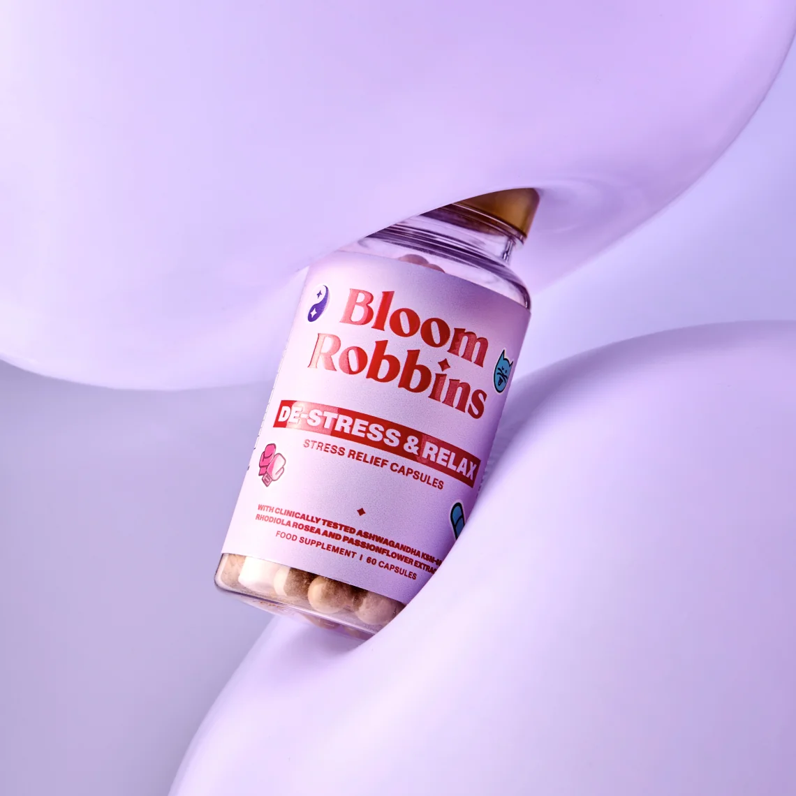 STRESS NO MORE - VITAMÍNY PROTI STRESU S ASHWAGANDHOU - Kapsule 60 cps