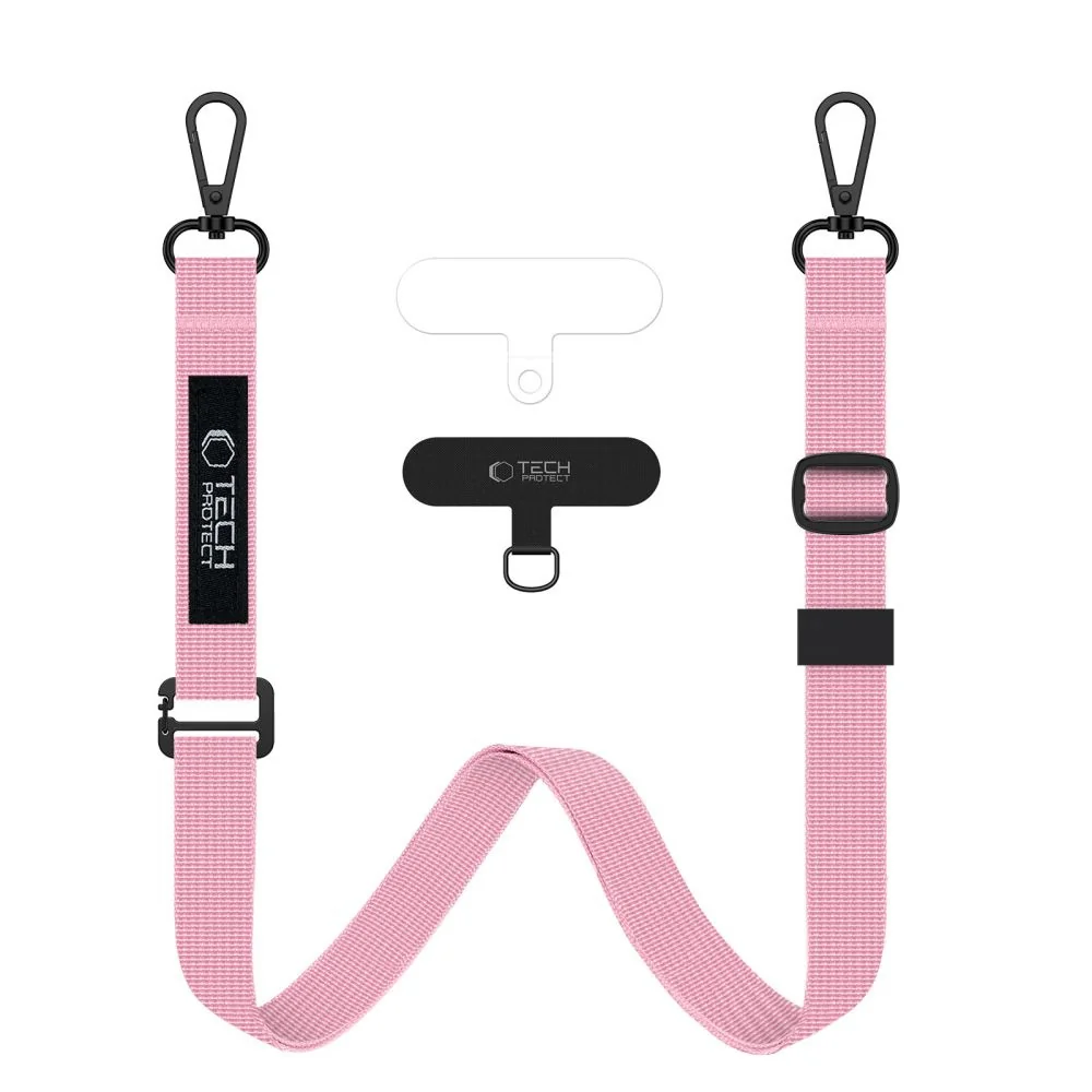 Tech-Protect Rope Crossbody šnúrka na mobil, ružová 