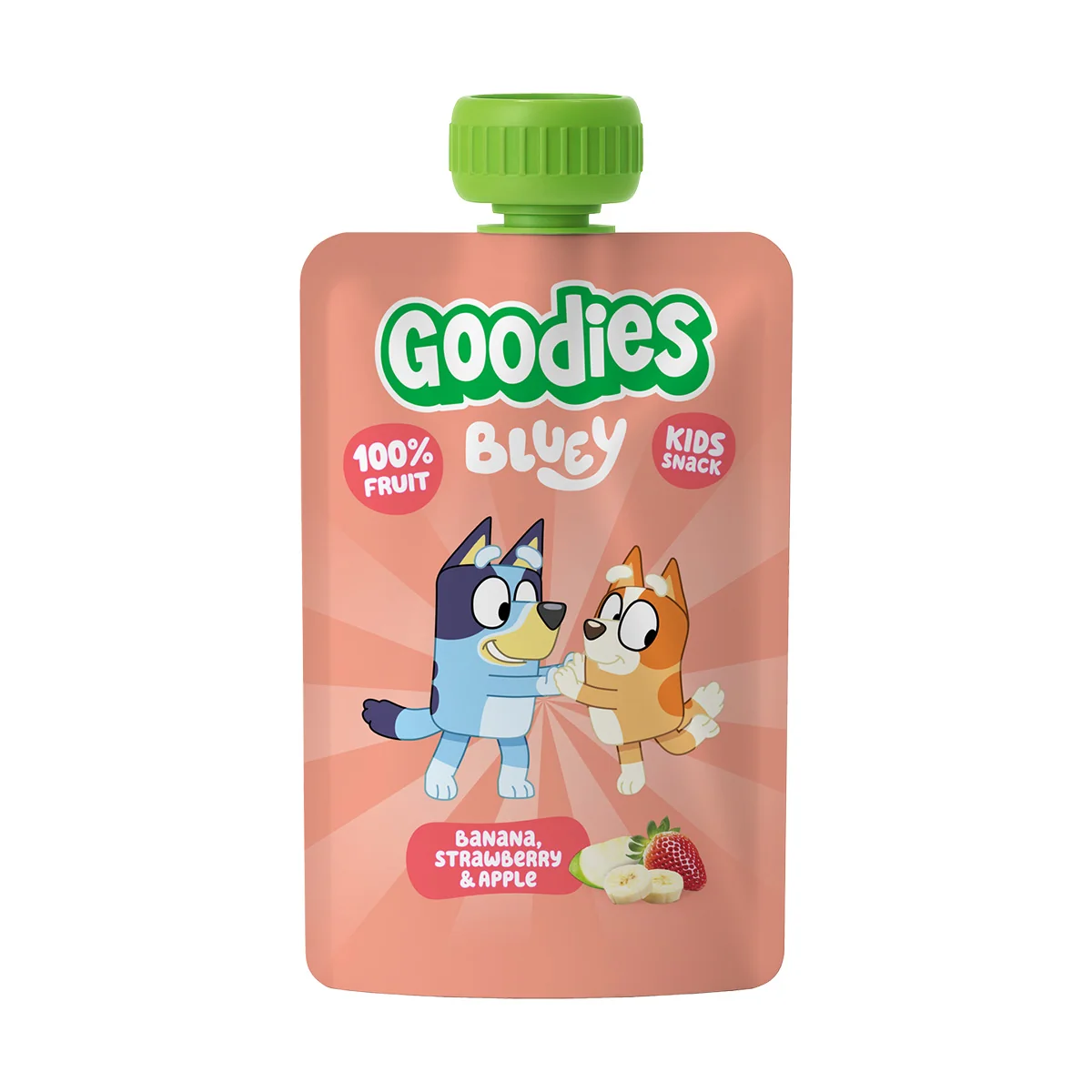Goodies kapsička Bluey banán, jahoda a jablko 100 g