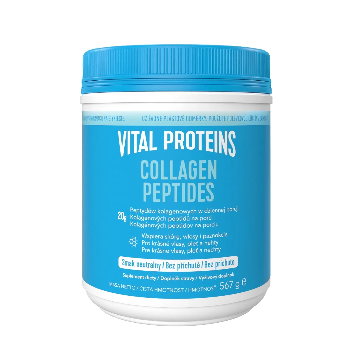 Vital Proteins Collagen Peptides kolagén v prášku 567g 1×567 g, kolagén v prášku