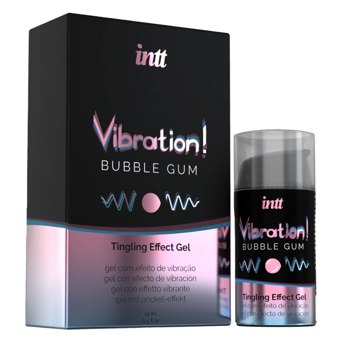intt Vibration! Bubble Gum Tingling effect gel 15ml