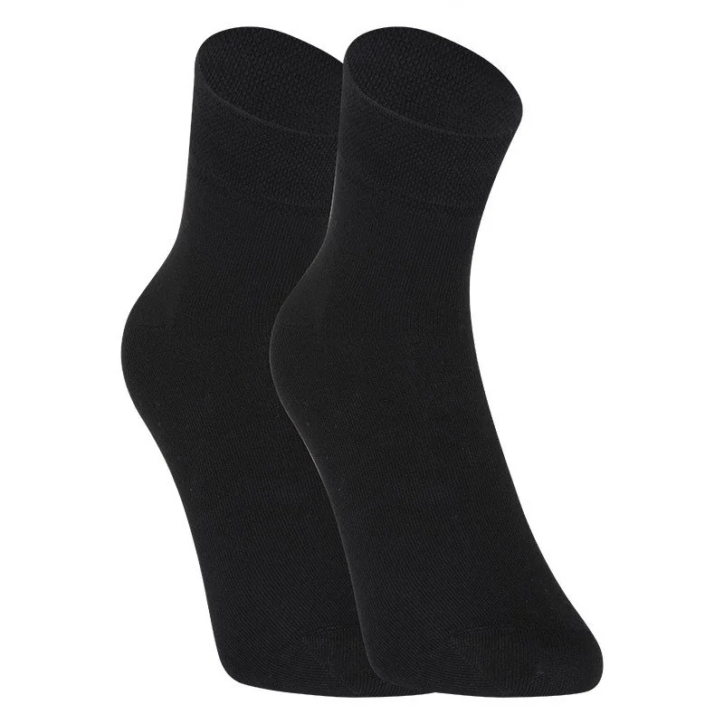 5PACK ponožky členkové bambusové čierne (5HBK960) S