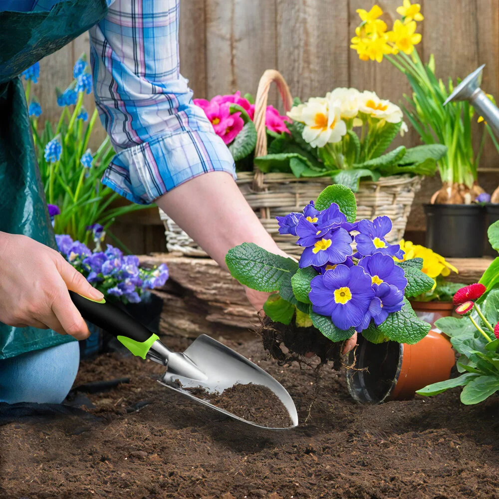MG Garden Lux sada záhradného náradia 5ks, čierna/zelená