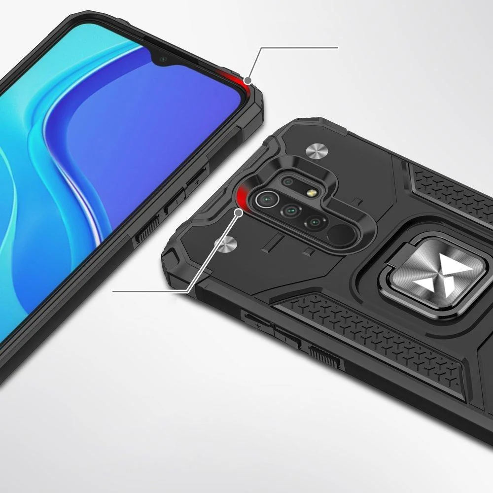 Puzdro Ring Armor pre Xiaomi Redmi Note 9/Redmi 10X 4G